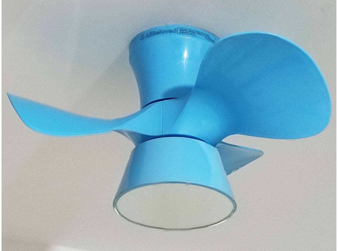 Compact Ceiling Fan with Light - ABF 22", Blue (includes standard installation*)