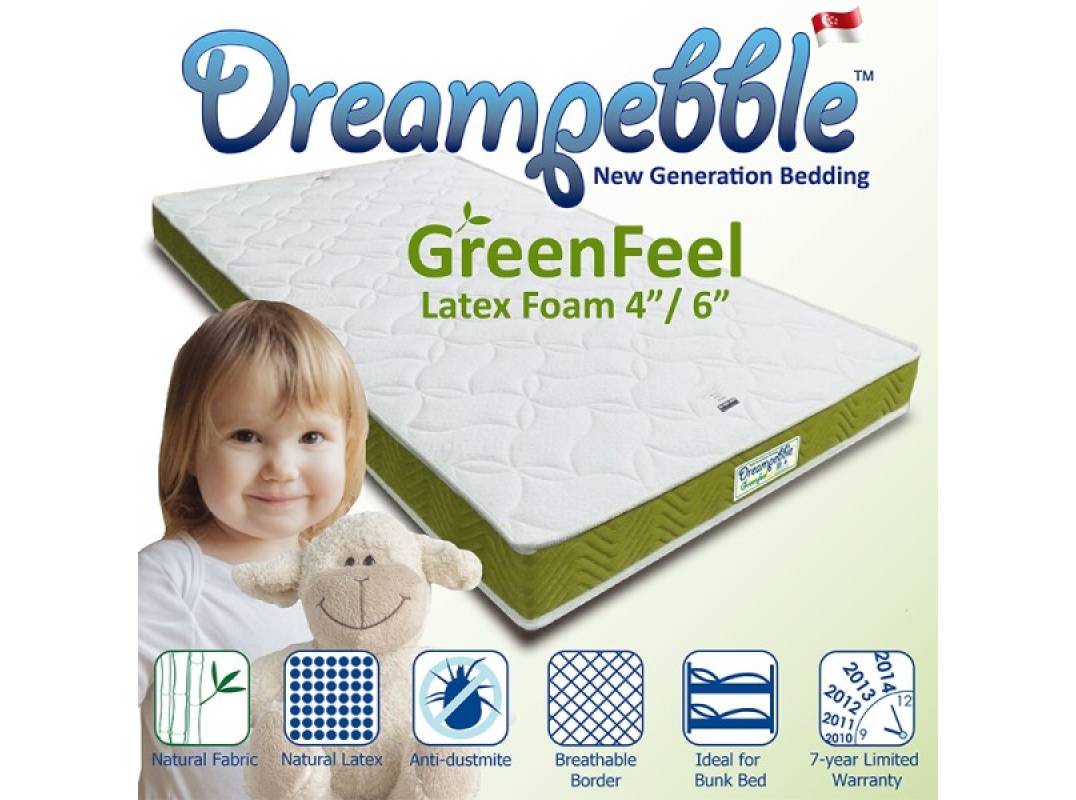 Greenfeel Dual Sided Latex Topper Form Mattress 4"